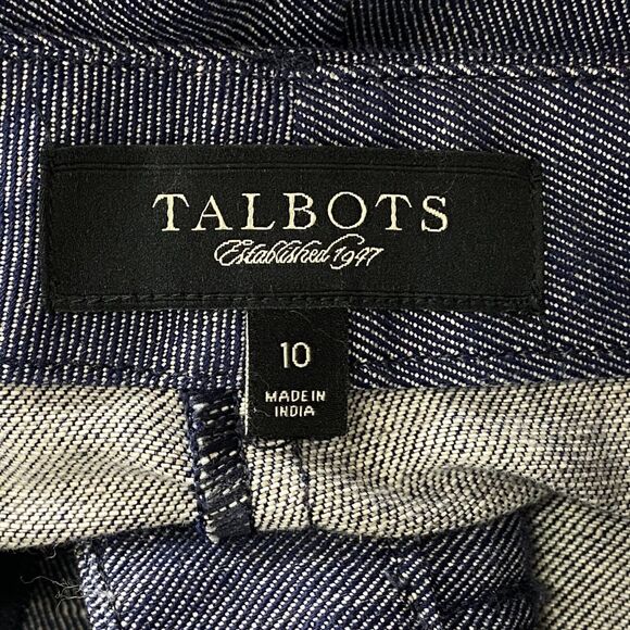 Talbots  Signature Straight Cotton Hemp Pants Women's Size 10 - Picture 3 of 9